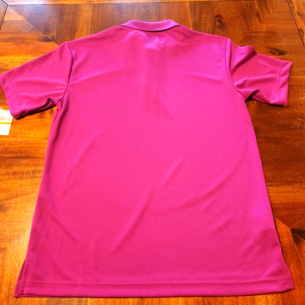 PGA Tour Men's Airflux Pink Polo Shirt - Picture 5 of 5